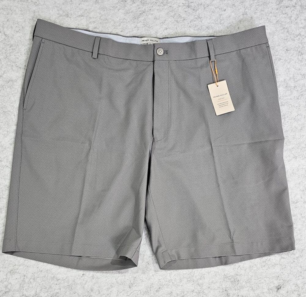 Peter Millar Short Classic Fit Salem Golf Girona Oslo Grey Sz 42 New Retail $115